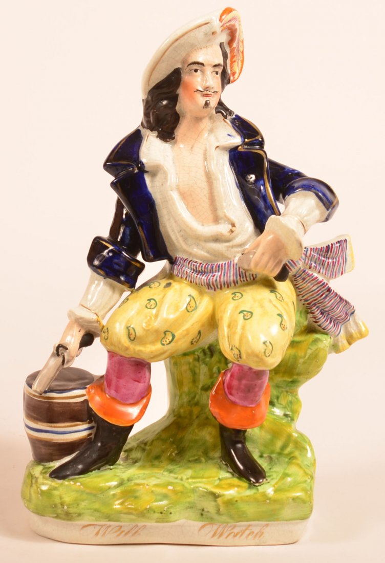 Staffordshire "Will Watch" Pirate Figure. (1 of 3)