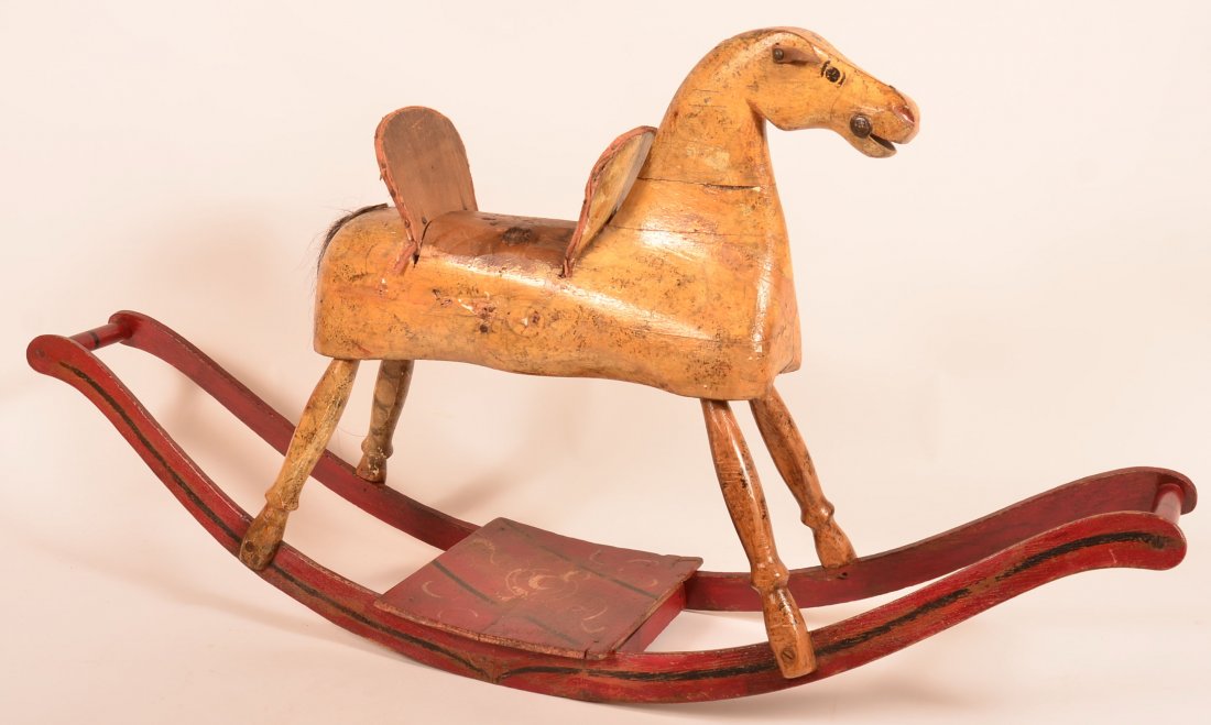 19th Century Wood Child's Rocking Horse. (1 of 4)