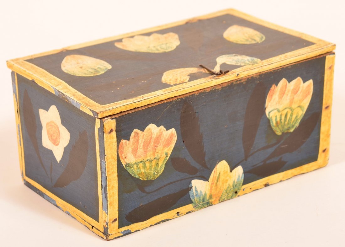 Softwood Painted Trinket Box. (1 of 4)