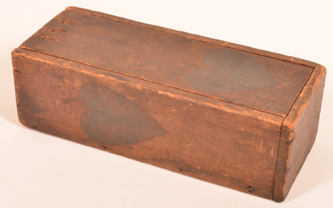 19th Century Softwood Slide Lid Box (1 of 3)