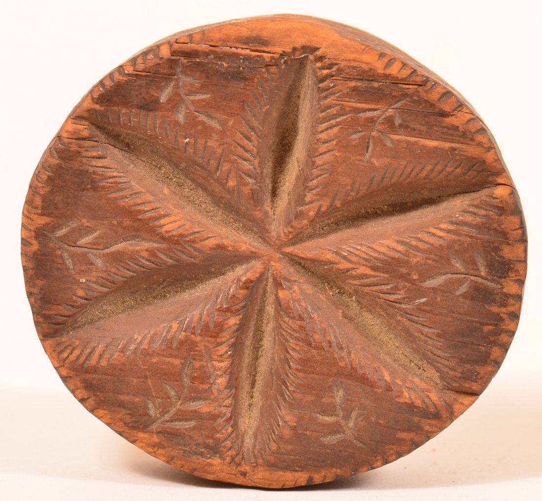 Disk Form Six Pointed Star Butter Print. (1 of 3)