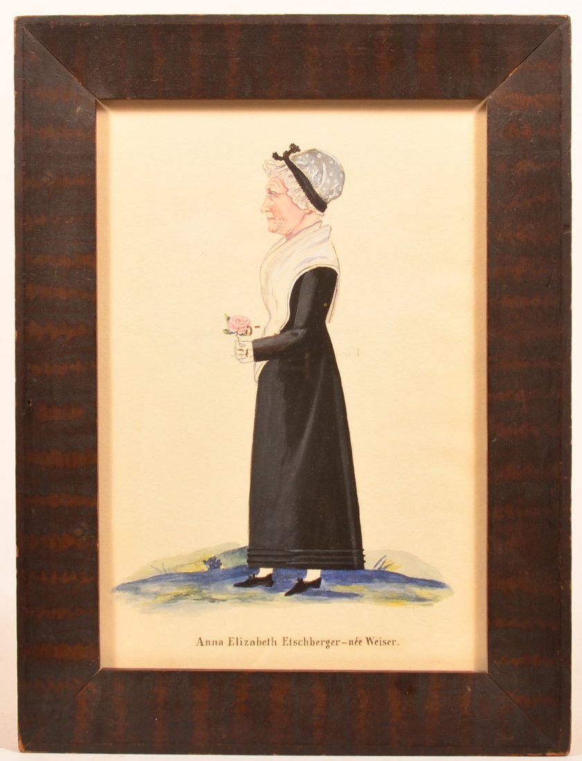 Framed Copy of a Jacob Mantel. (1 of 2)