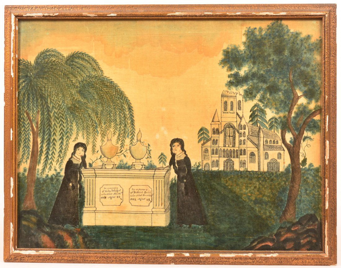 Early 19th Century Mourning theorem Picture. (1 of 2)