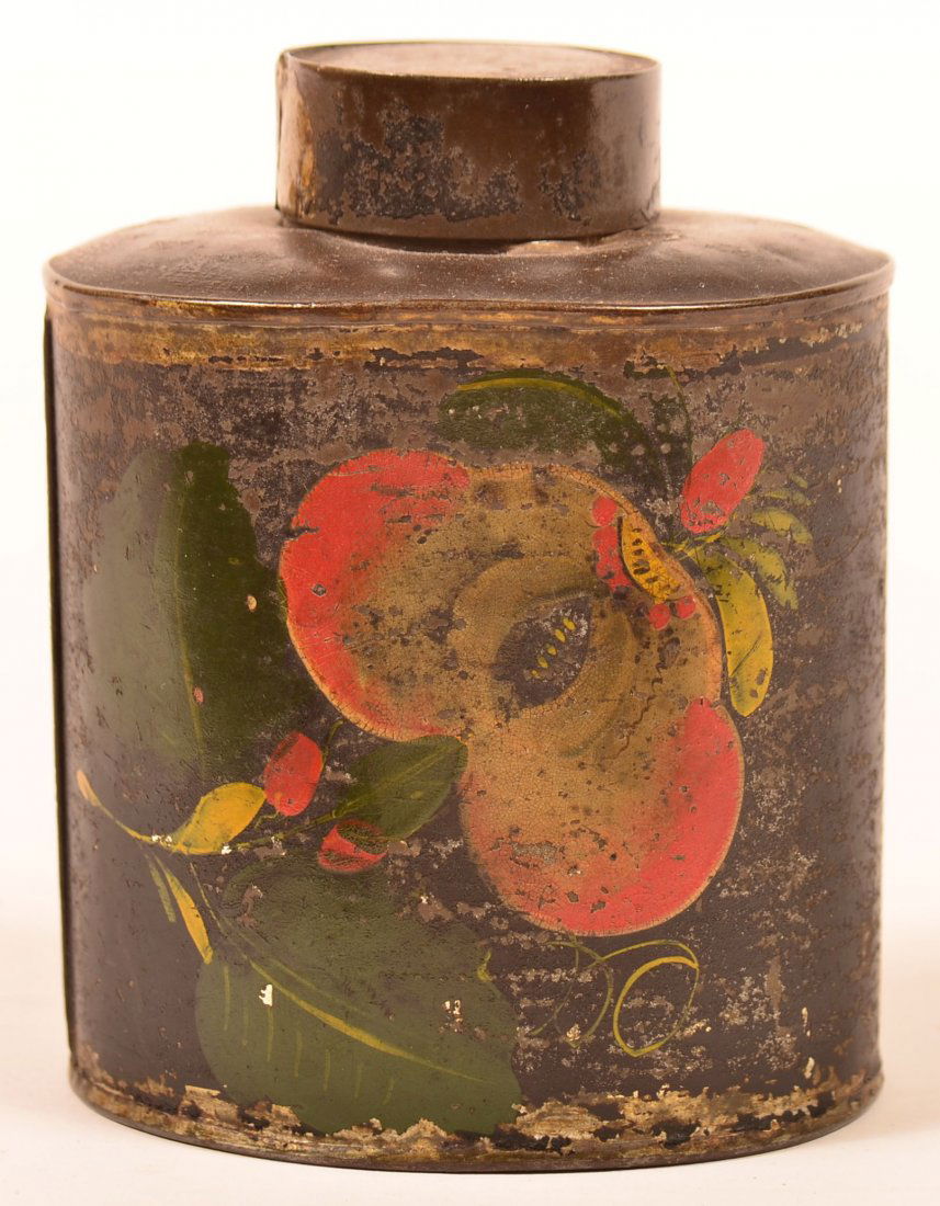 Pennsylvania 19th Century Toleware Tea Caddy. (1 of 3)
