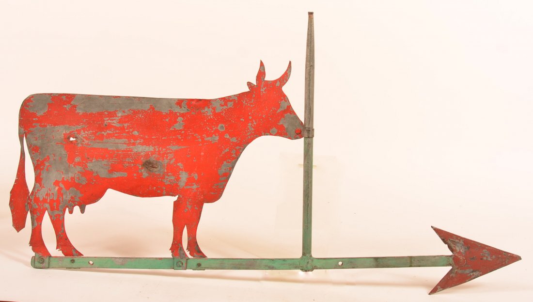 Cow Silhouette Weathervane with Arrow. (1 of 4)