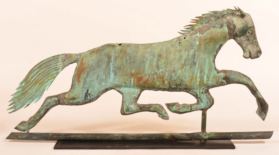 Copper Running Horse Weathervane. (1 of 3)