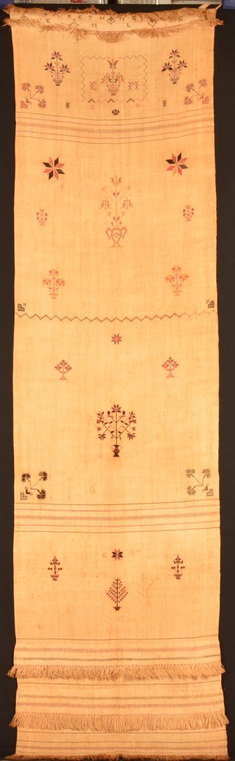 Homespun Linen Needlework Show Towel. (1 of 6)