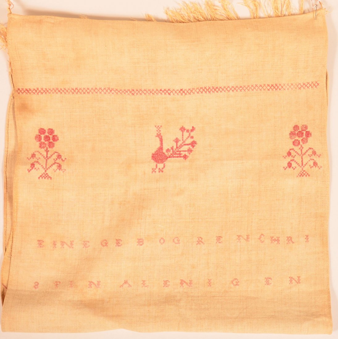 Homespun Linen Needlework Show Towel. (1 of 5)