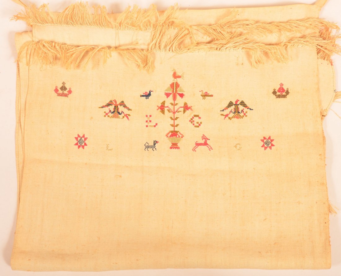 Homespun Linen Needlework Show Towel. (1 of 5)