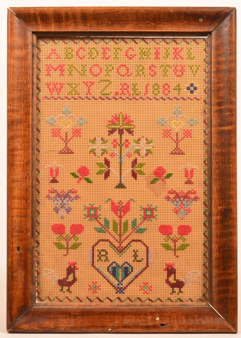 Amish Alphabet Sampler. (1 of 3)