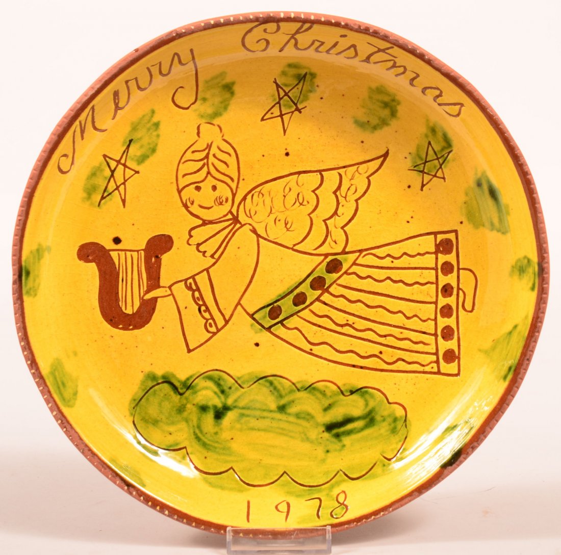 Breininger 1978 Merry Christmas Redware Plate (1 of 1)
