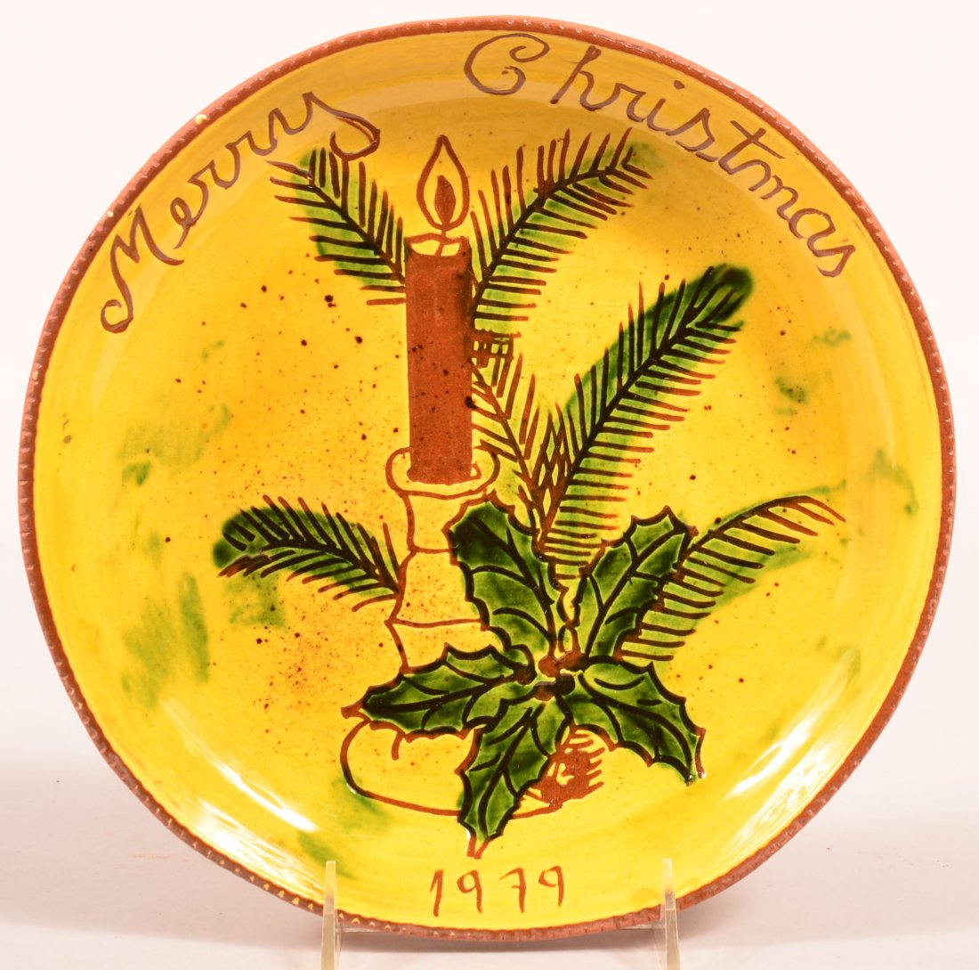 Breininger Redware Merry Christmas Plate 1979 (1 of 1)