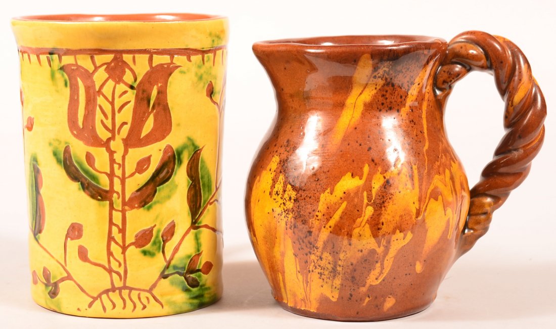 Pair of Breininger Redware Pieces (1 of 2)