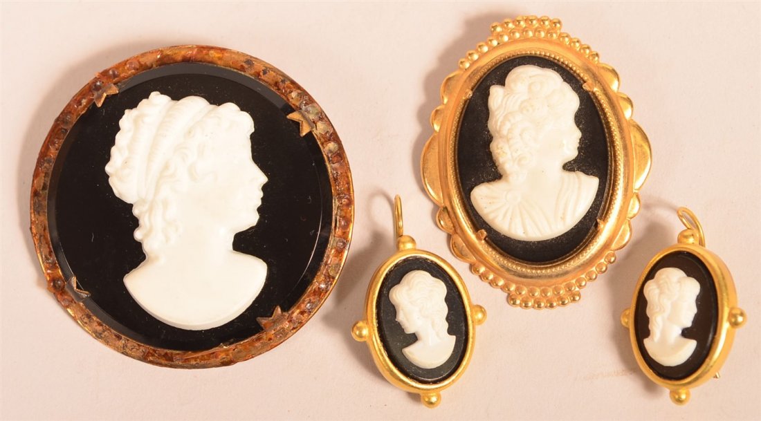 Four Various Cameo Pieces. (1 of 2)