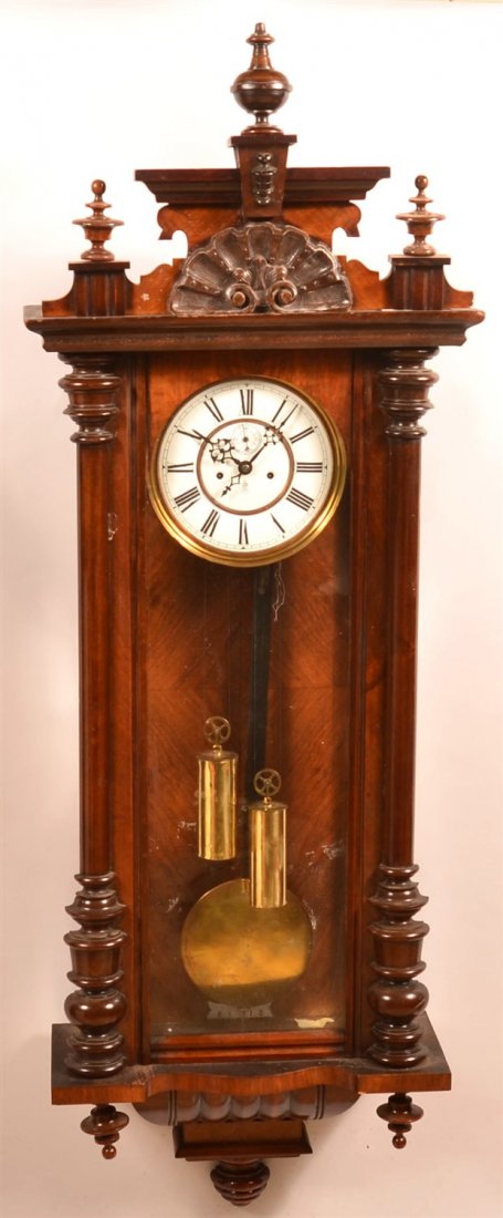 Gustav Becker Weight Driven Wall Clock (1 of 2)