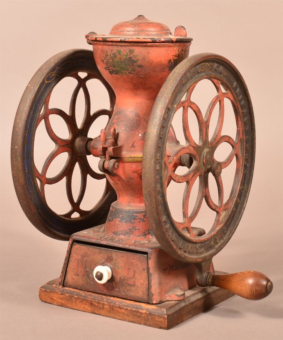 19th C. Cast Iron Enterprise Coffee Mill No. 2 (1 of 4)