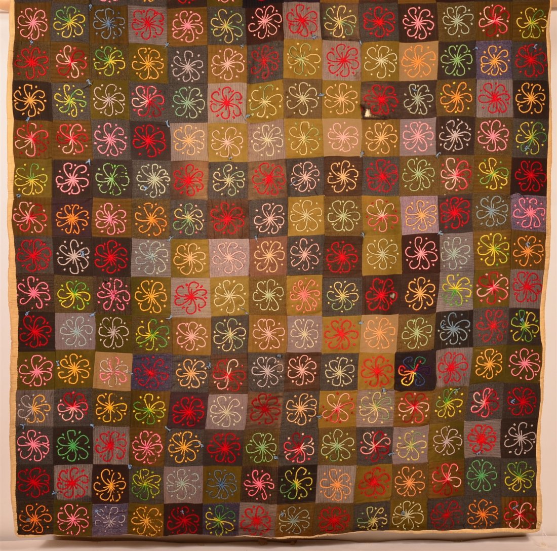 Lancaster Co. Mennonite Wool Comforter. (1 of 3)