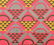 Antique Basket in Diamond Patchwork Quilt. - 2