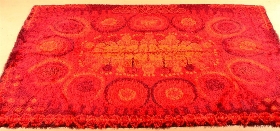 Danish Rya Ege Rug Shag 6x9 (1 of 5)