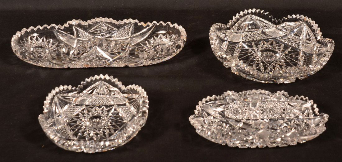 Four Pieces. American Brilliant Cut Glass. (1 of 1)