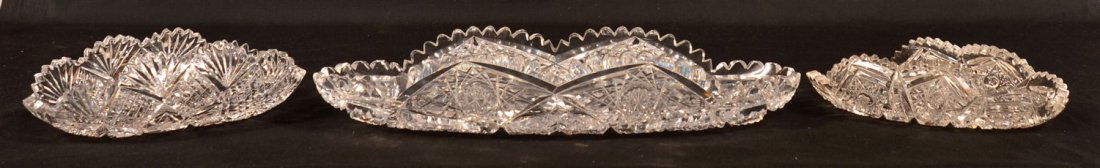 Three Pieces of American Brilliant Cut Glass. (1 of 1)