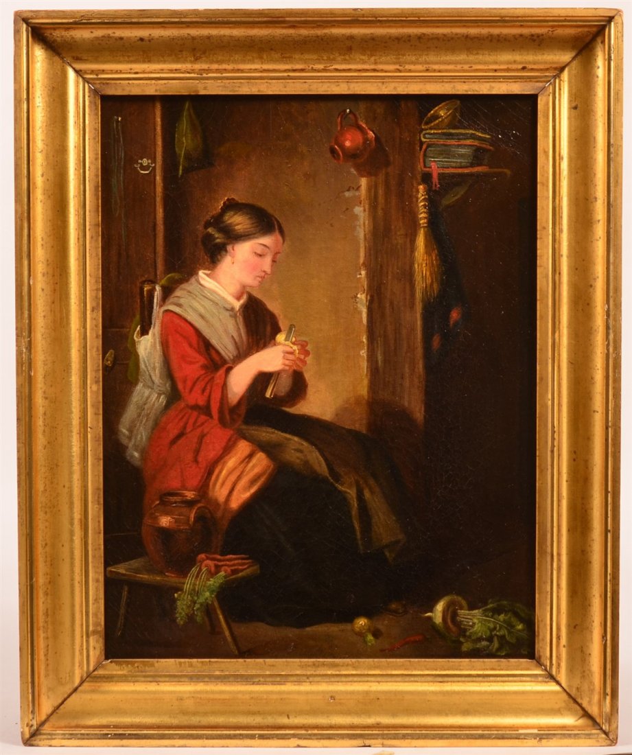 Attributed to Washington Austin Oil on Canvas (1 of 4)