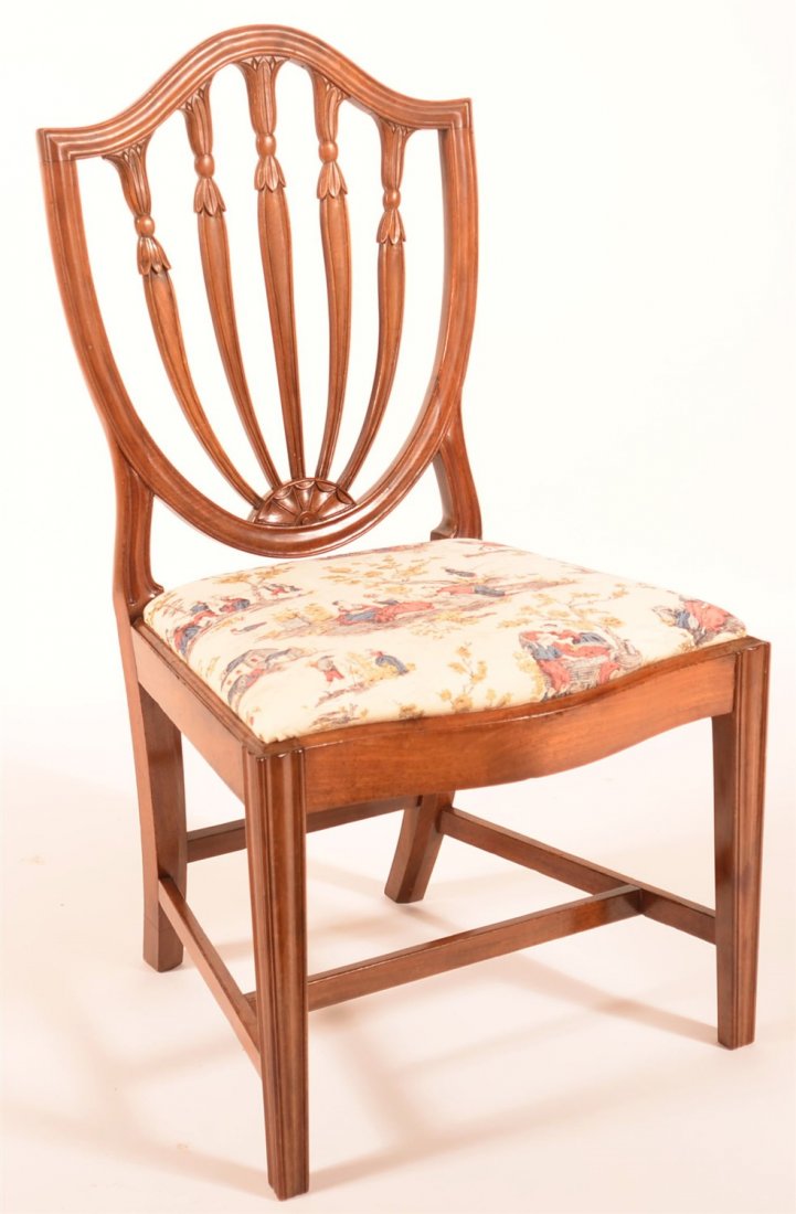 19th C. Carved Shield Back Philadelphia. Chair (1 of 2)