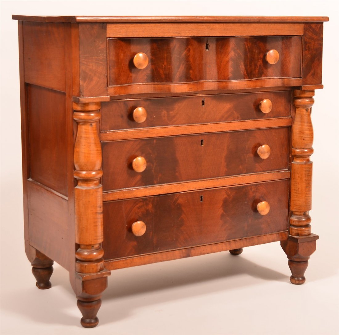 American Empire Miniature Chest of Drawers. (1 of 4)