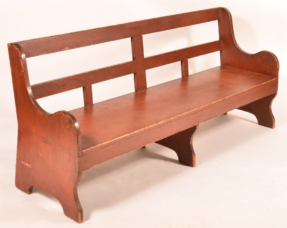 Very Fine Pennsylvania 19th Century Red Ochre Painted (1 of 3)