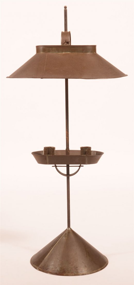 Soldered Tin Double Candle Table Lamp (1 of 3)