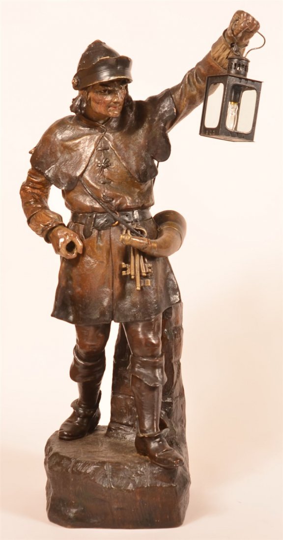 Early 20th C.  Terra Cotta Statue Gatekeeper (1 of 4)