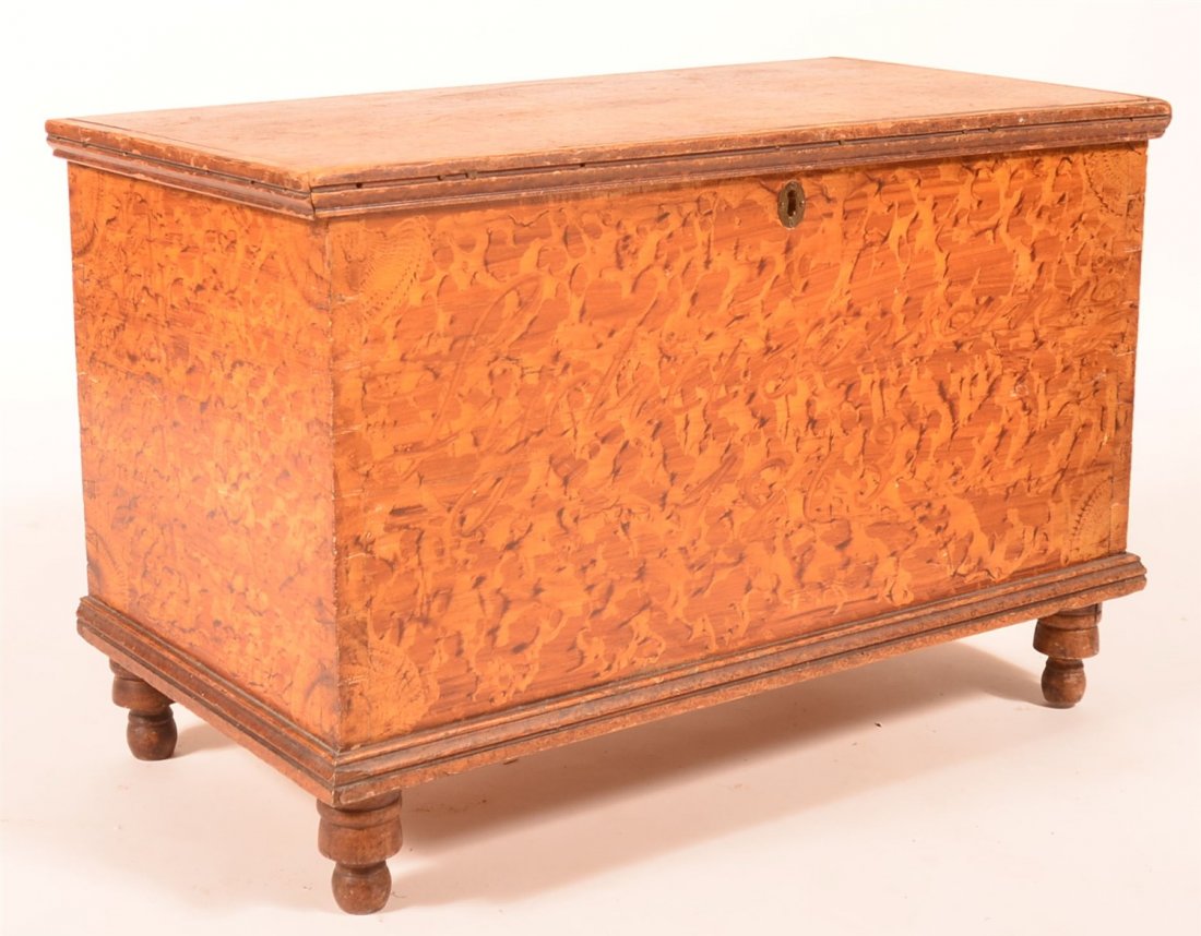 1863 Paint Decorated Schuylkill Co. Blanket Chest (1 of 4)