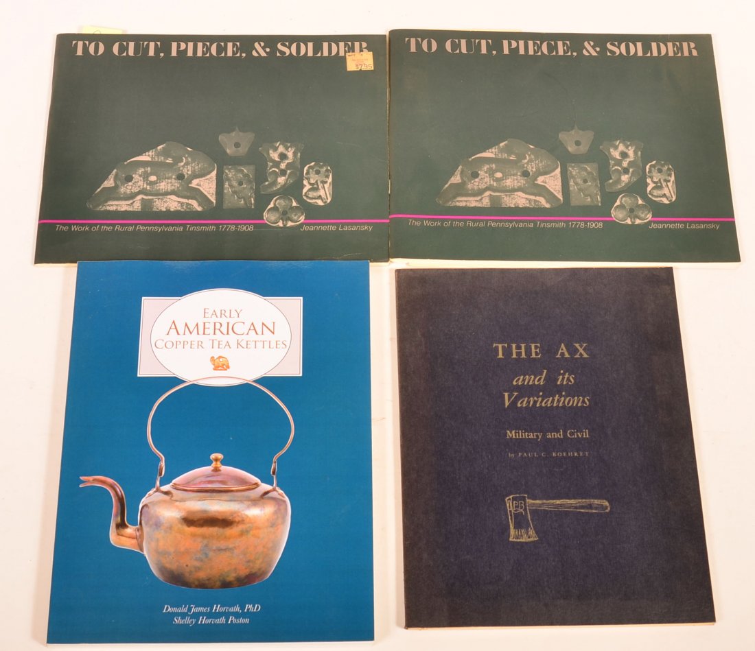 (4 vols) Books on Tea Kettles Axes Tinsmith (1 of 1)