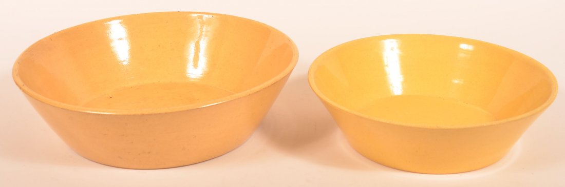 Two Yellowware Nappy Bowls. (1 of 1)