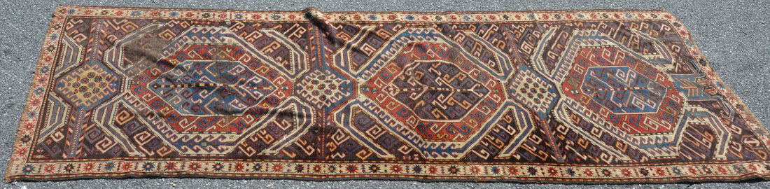 Antique Geometric Pattern Oriental Rug. (1 of 7)