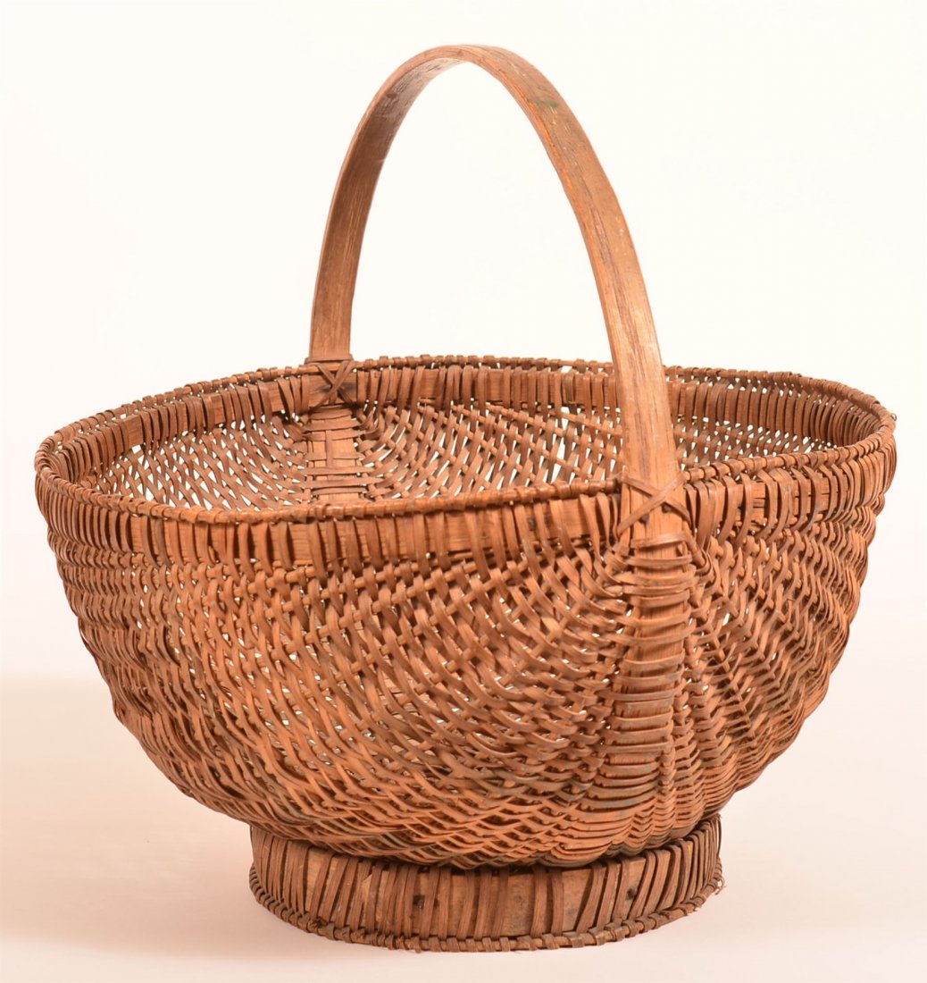 Woven Splint Market Basket. (1 of 3)