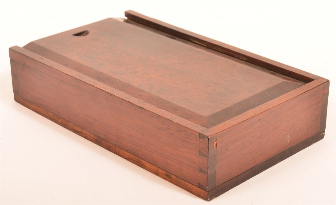 Pennsylvania Walnut Slide Lid Spice Box. (1 of 3)