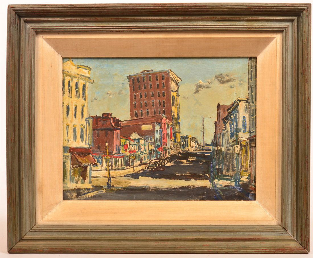 Walter E. Baum Oil Board Titled Seventh Street. (1 of 3)