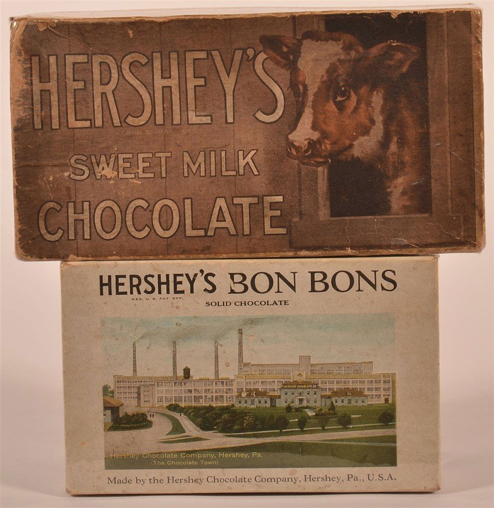 Pair of Early 1900s Hershey Advertising Boxes (1 of 4)