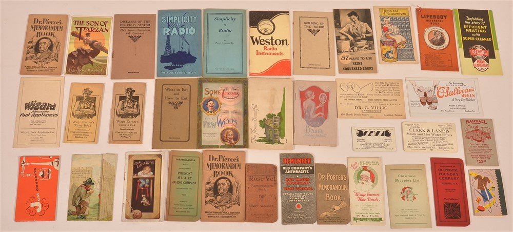 Lot of 35 Vintage Advertising Pamphlets. (1 of 2)
