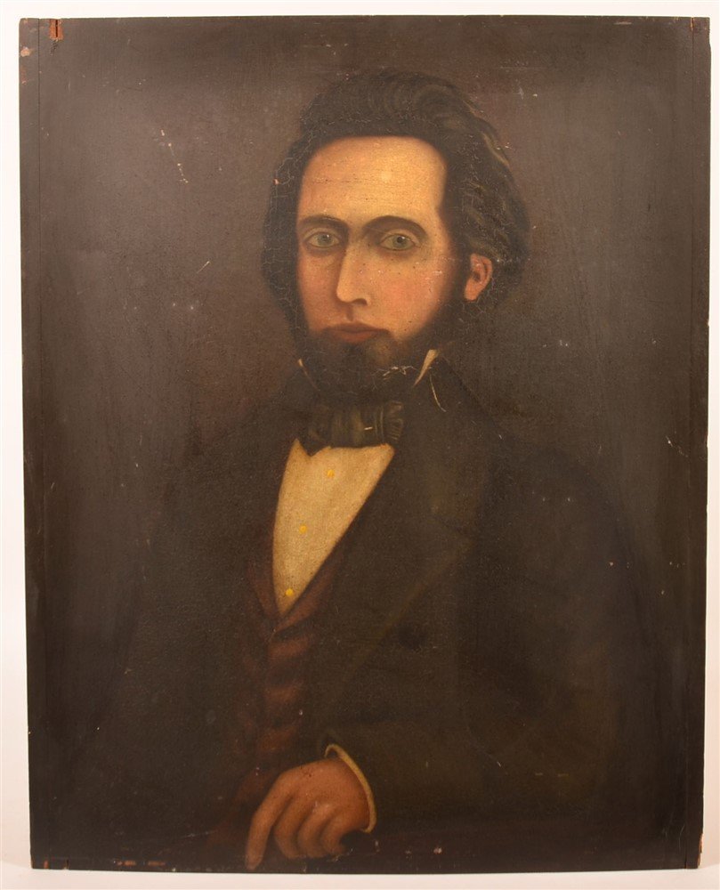 Unsigned Oil on Board Portrait of a Gentleman. (1 of 3)