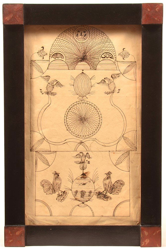 Early 19th Century Pen and Ink Drawing. (1 of 3)