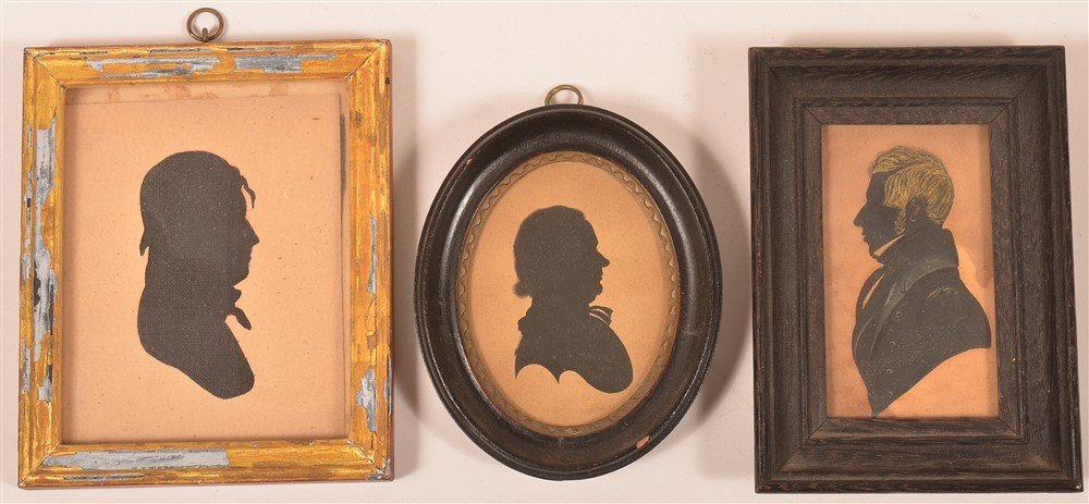 Three Various Silhouettes of Gentlemen. (1 of 2)