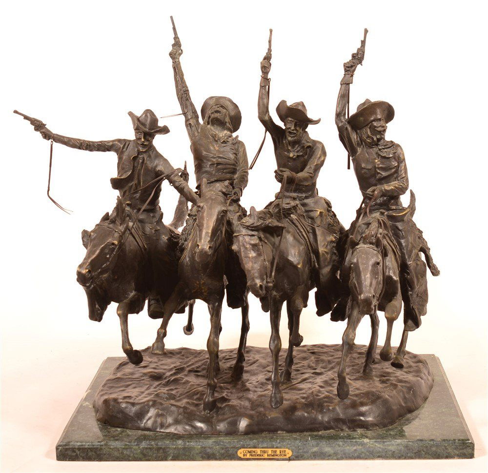 Copy of a Frederick Remington Bronze Sculpture. (1 of 5)