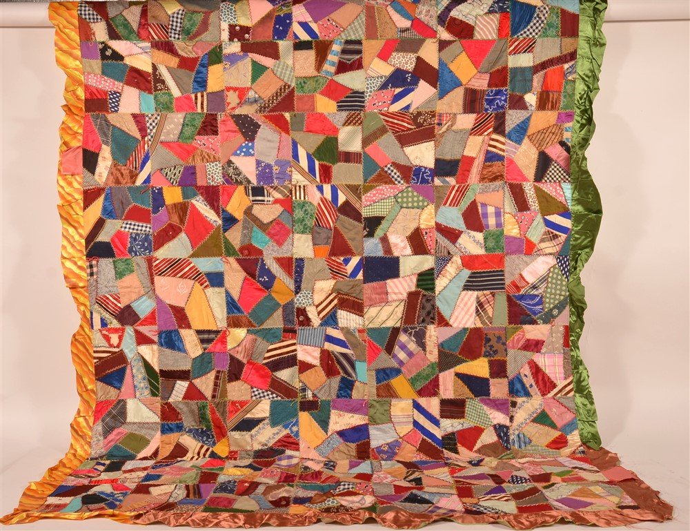 Vintage Crazy Patch Quilt. (1 of 4)
