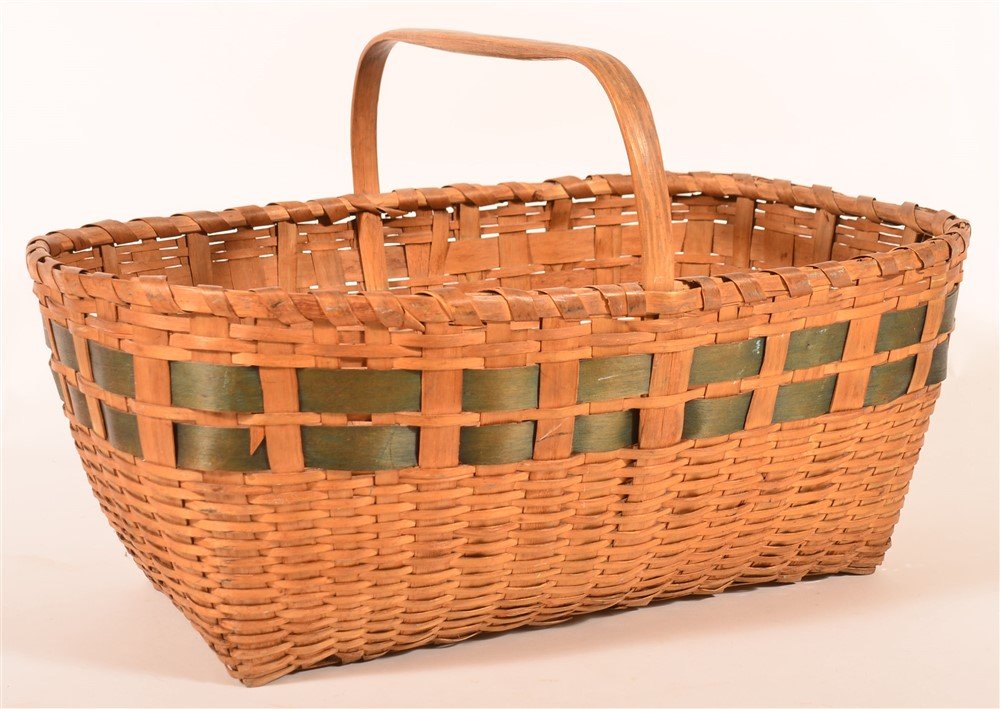 Northeast American Indian Ash Basket. (1 of 3)