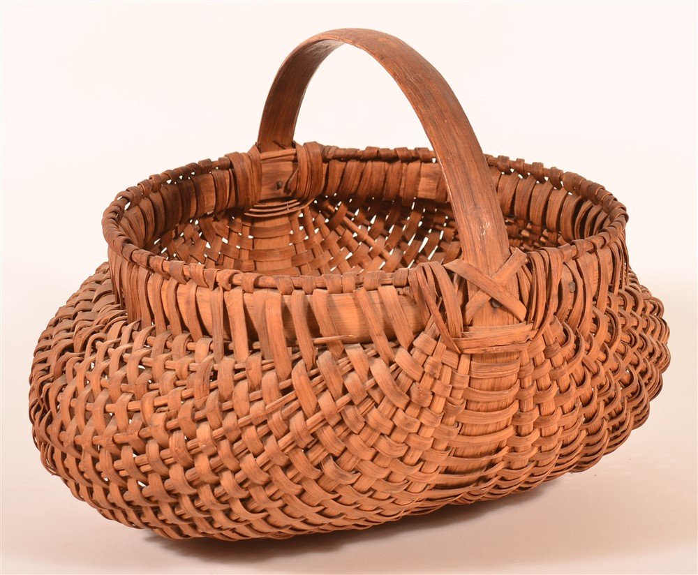 Pennsylvania Oak Splint Field Basket. (1 of 3)