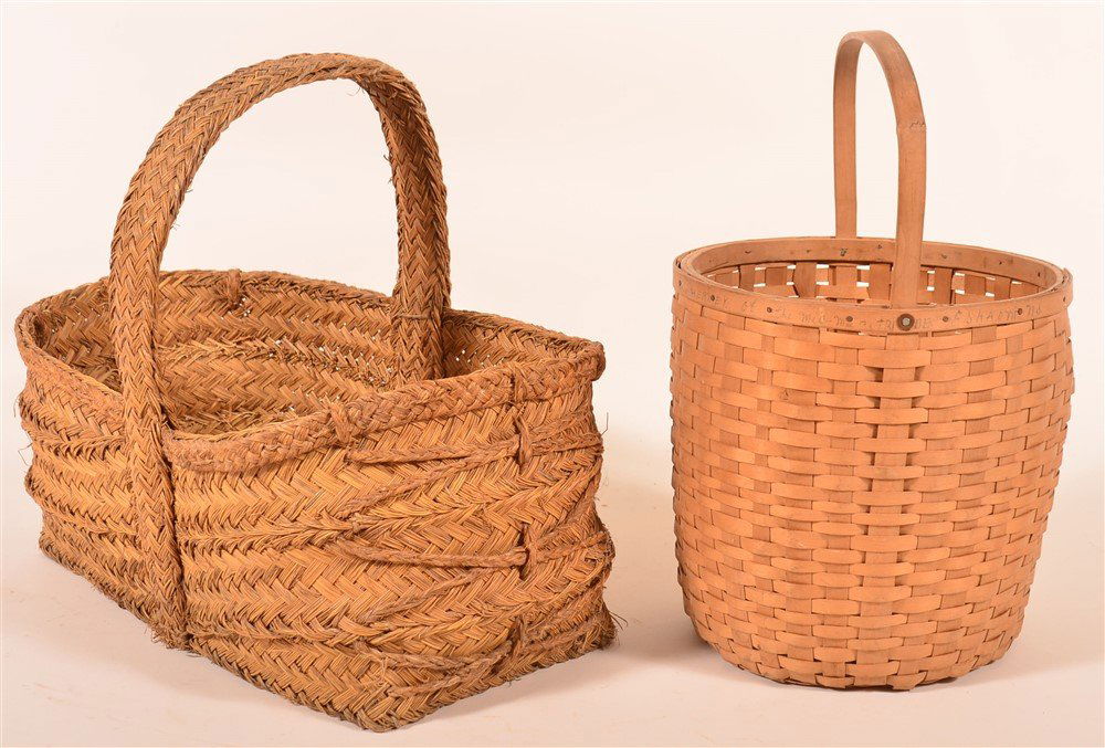 Two Various 20th Century Woven Baskets (1 of 3)