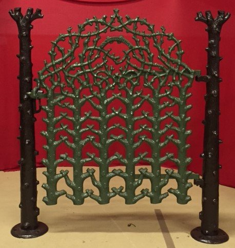 19th C. Tree Vine Form Cast Iron Garden Gate (1 of 3)