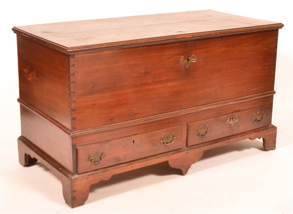 Pennsylvania Chippendale Walnut Dower Chest. (1 of 3)